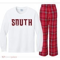 Classic South Carolina Souvenir Kids Long Sleeve Plaid Pajama Set thumb 0