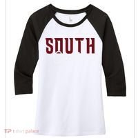 Classic South Carolina Souvenir Women's Tri-Blend 3/4-Sleeve Raglan Shirt thumb 0