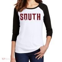 Classic South Carolina Souvenir Women's Tri-Blend 3/4-Sleeve Raglan Shirt thumb 2