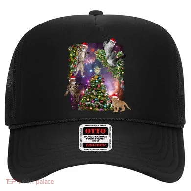 Christmas Space Cats Hat