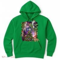 Christmas Space Cats Hoodie thumb 0