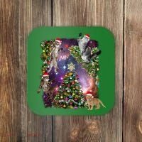 Christmas Space Cats Coaster thumb 0