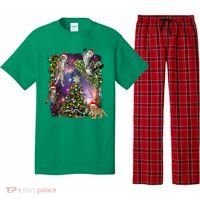 Christmas Space Cats Pajama Set thumb 0