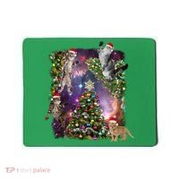 Christmas Space Cats Mousepad thumb 0