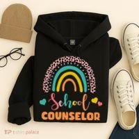 Cute School Counselor Rainbow Hoodie thumb 4