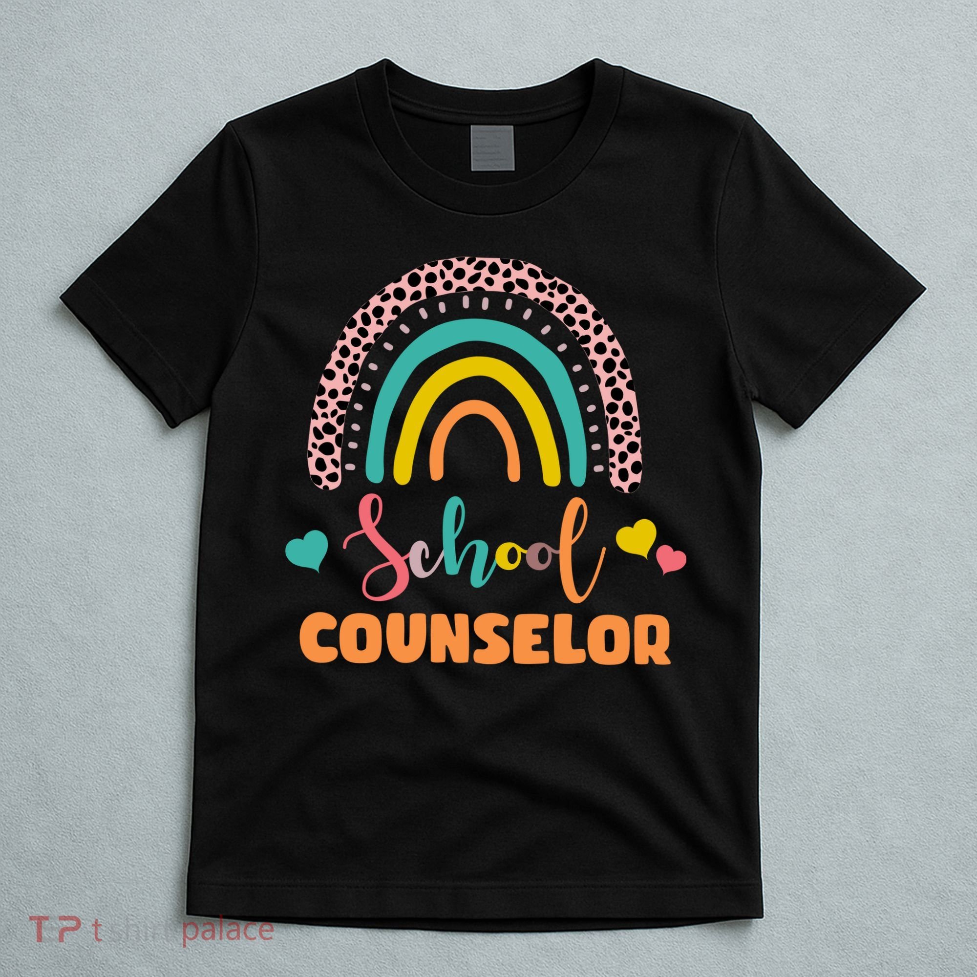 Cute School Counselor Rainbow T-Shirt