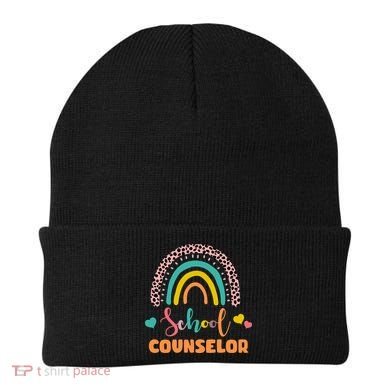 Cute School Counselor Rainbow Beanie