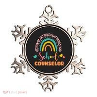 Cute School Counselor Rainbow Ornament thumb 0