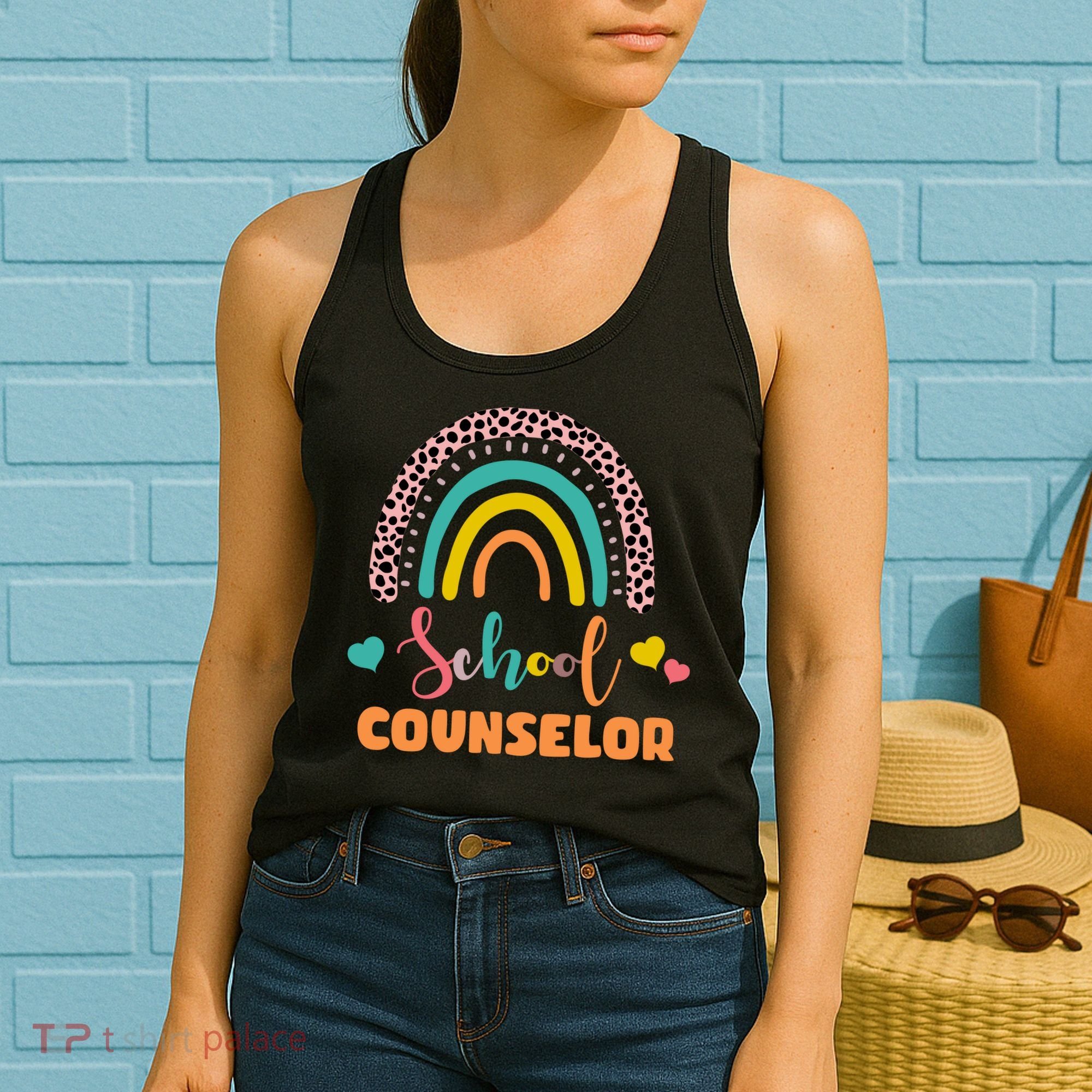 Cute School Counselor Rainbow Women's Tank Top