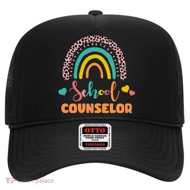 Cute School Counselor Rainbow Hat