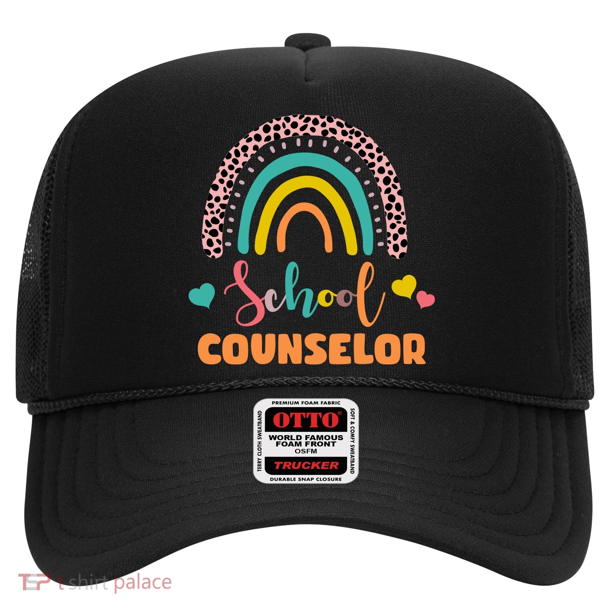 Cute School Counselor Rainbow Hat
