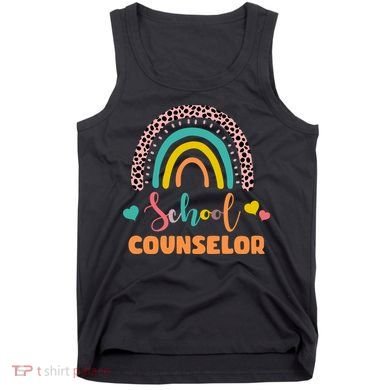 Cute School Counselor Rainbow Tank Top