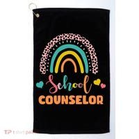 Cute School Counselor Rainbow Golf Towel thumb 0