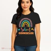 Cute School Counselor Rainbow Women's T-Shirt thumb 4