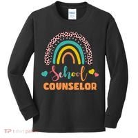 Cute School Counselor Rainbow Kids Long Sleeve Shirt thumb 0