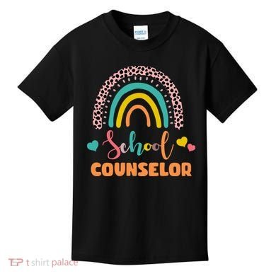 Cute School Counselor Rainbow Kids T-Shirt