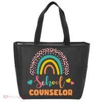 Cute School Counselor Rainbow Tote Bag thumb 0