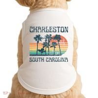 Charleston South Carolina Beach Summer Vacation Doggie Tank thumb 0