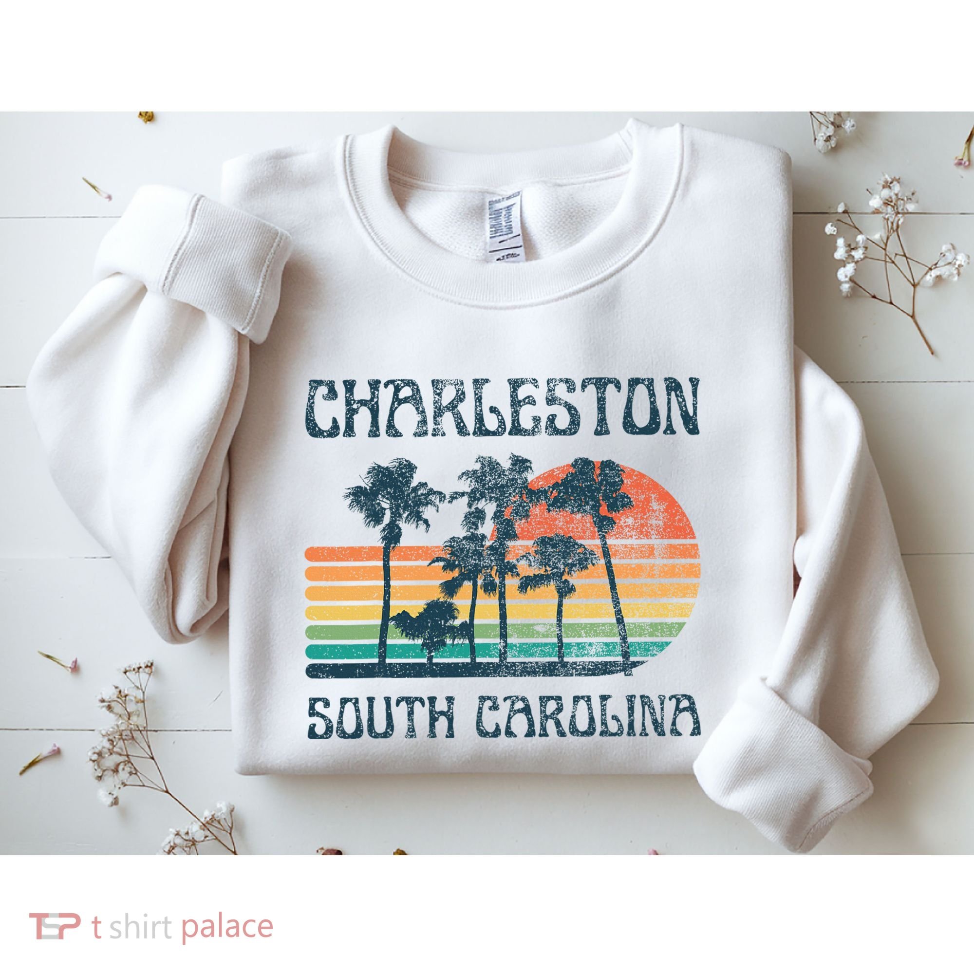 Charleston South Carolina Beach Summer Vacation Sweatshirt