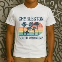 Charleston South Carolina Beach Summer Vacation T-Shirt thumb 3