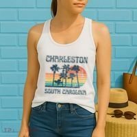 Charleston South Carolina Beach Summer Vacation Women's Tank Top thumb 2