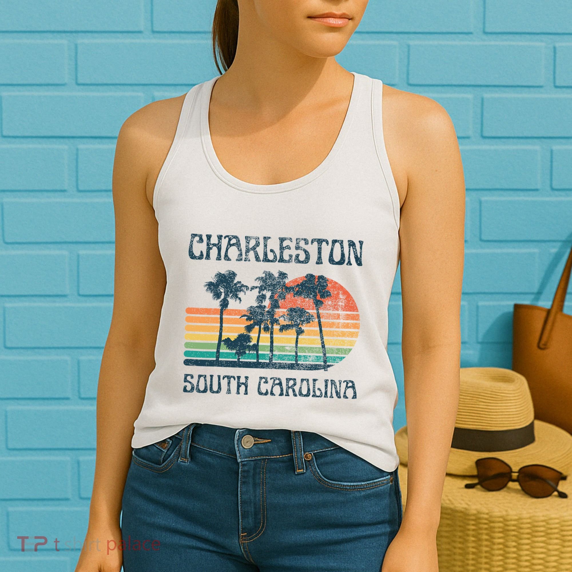 Charleston South Carolina Beach Summer Vacation Women's Tank Top
