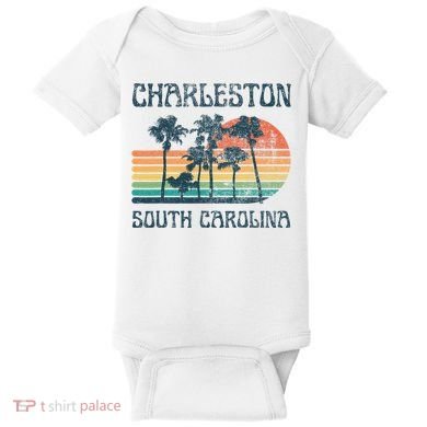 Charleston South Carolina Beach Summer Vacation Baby Bodysuit