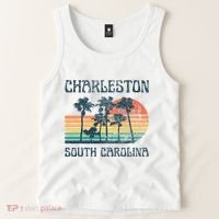 Charleston South Carolina Beach Summer Vacation Tank Top thumb 2