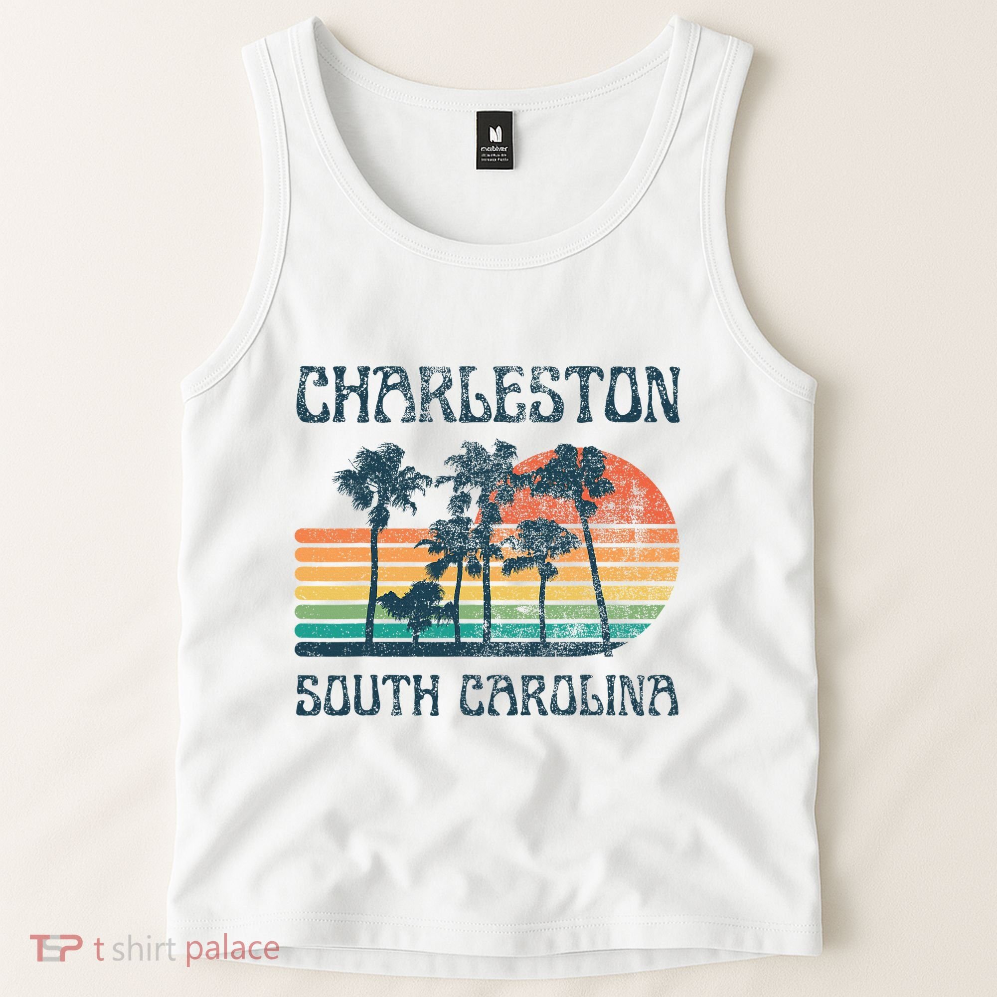Charleston South Carolina Beach Summer Vacation Tank Top