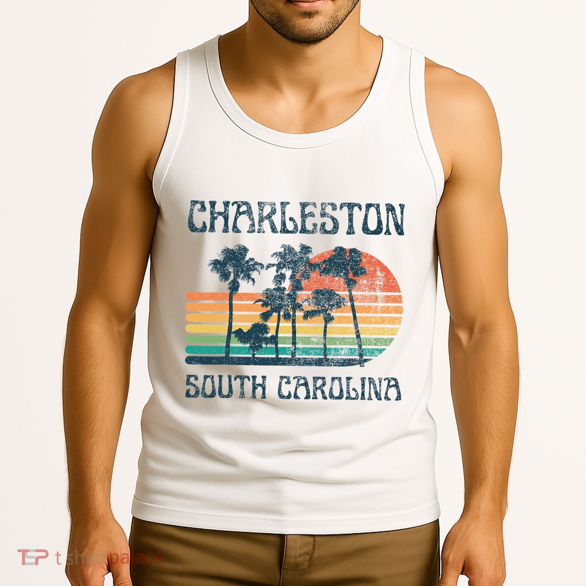 Charleston South Carolina Beach Summer Vacation Tank Top