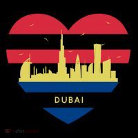 City Skyline Cityscape Heart Shape Birds Flying Dubai Gift Coffee Mug thumb 5