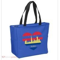 City Skyline Cityscape Heart Shape Birds Flying Dubai Gift Tote Bag thumb 2