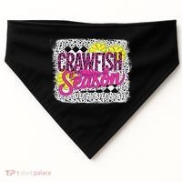 Crawfish Season Crawfish Boil Lobster Cajun Women USA-Made Doggie Bandana thumb 0