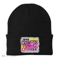 Crawfish Season Crawfish Boil Lobster Cajun Women Beanie thumb 0