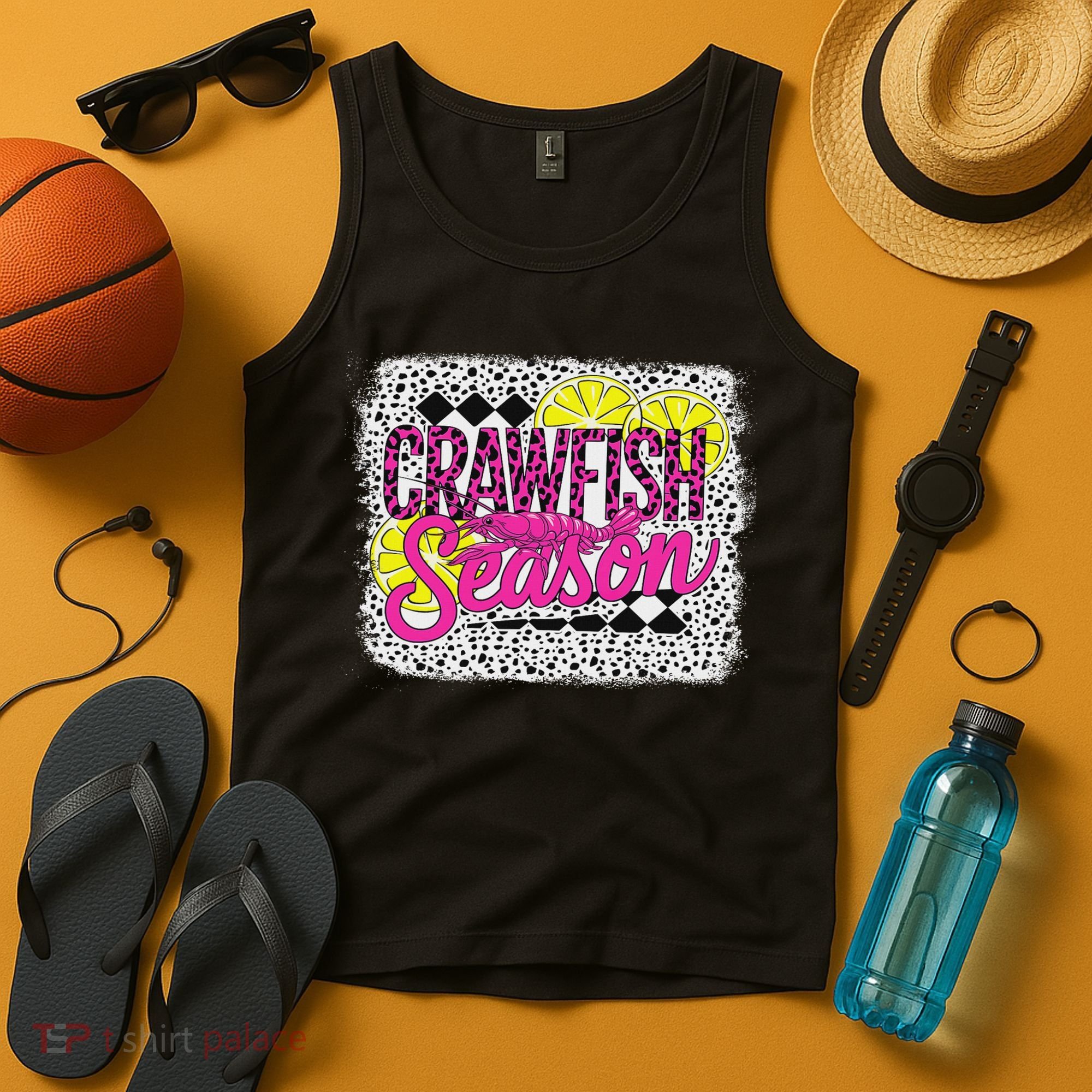 Crawfish Season Crawfish Boil Lobster Cajun Women Tank Top