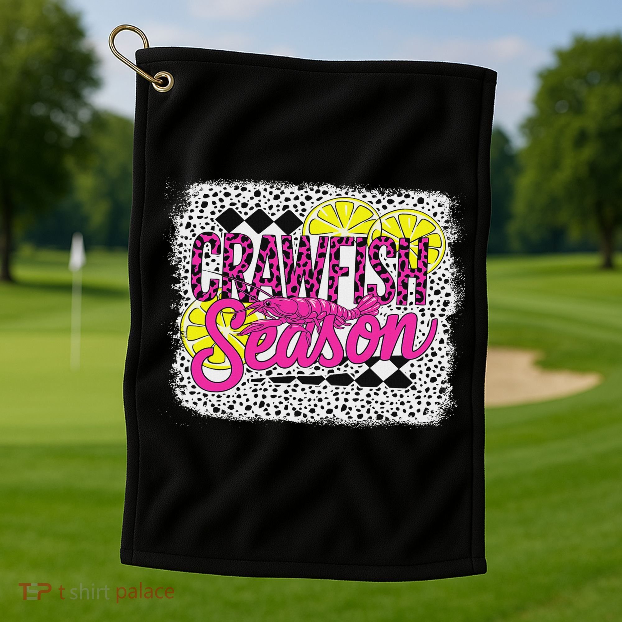 Crawfish Season Crawfish Boil Lobster Cajun Women Golf Towel