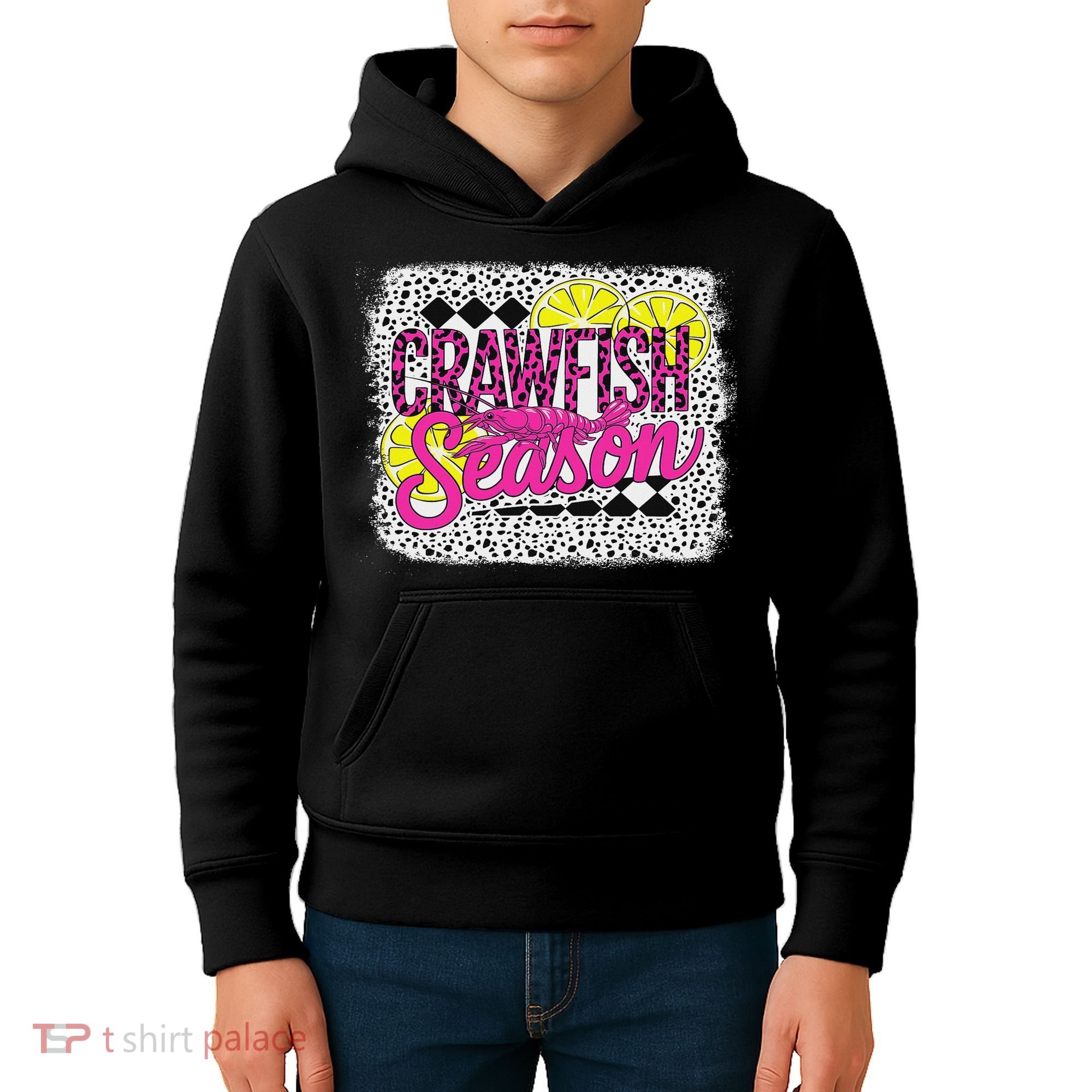 Crawfish Season Crawfish Boil Lobster Cajun Women Kids Hoodie