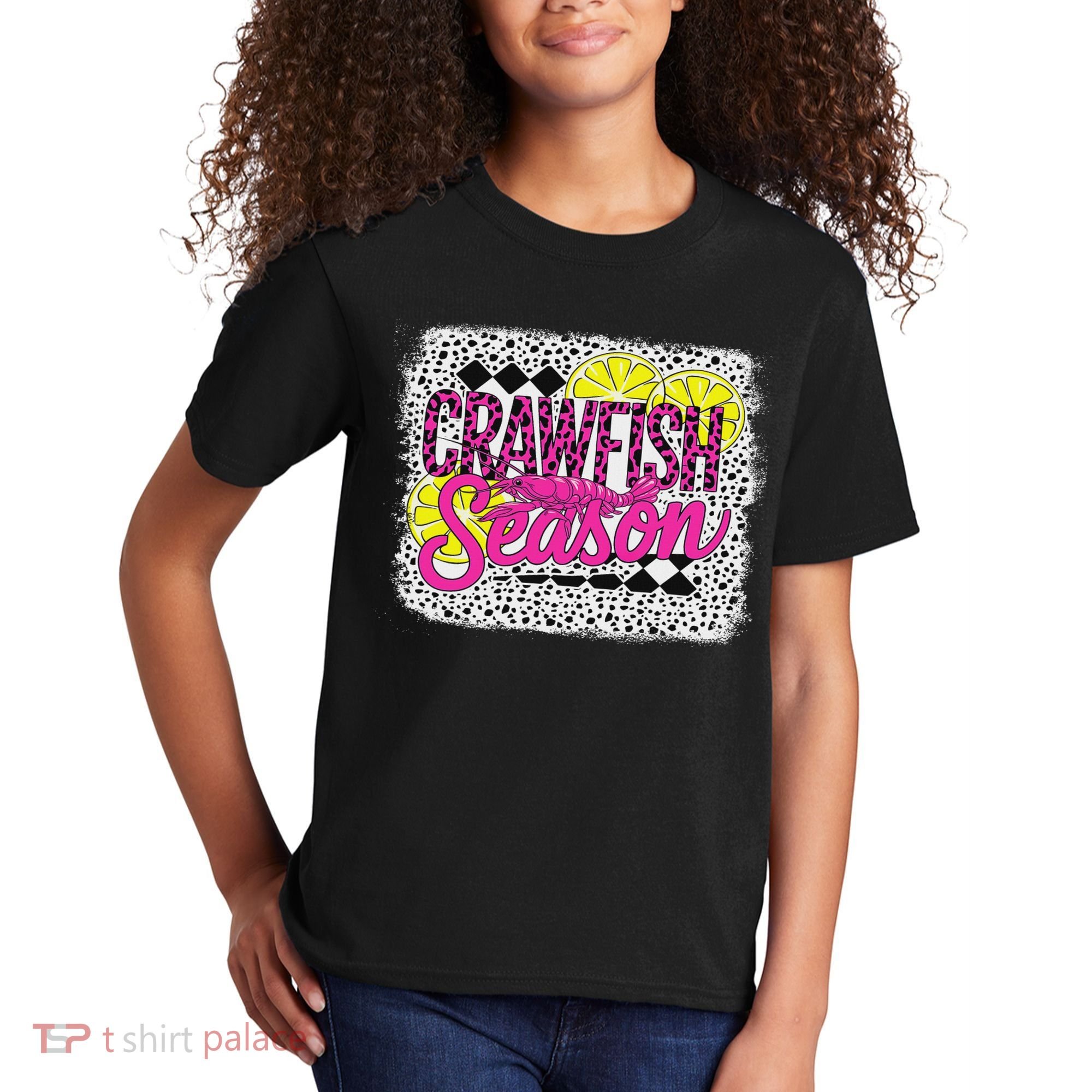 Crawfish Season Crawfish Boil Lobster Cajun Women Kids T-Shirt