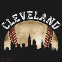 Cleveland Skyline City Vintage Baseball Lover T-Shirt thumb 7