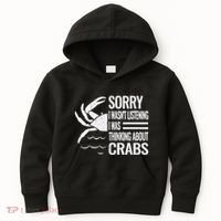 Crabmeat Seafood Crabbing Crabs Crabby Crab Kids Hoodie thumb 0