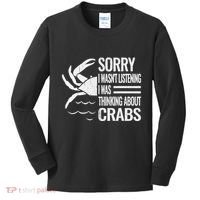 Crabmeat Seafood Crabbing Crabs Crabby Crab Kids Long Sleeve Shirt thumb 0