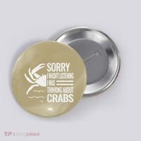 Crabmeat Seafood Crabbing Crabs Crabby Crab Button thumb 0