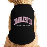 Charleston South Carolina Sc Varsity Style Text Gift Doggie Tank thumb 0