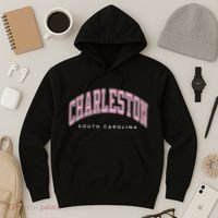 Charleston South Carolina Sc Varsity Style Text Gift Hoodie thumb 3