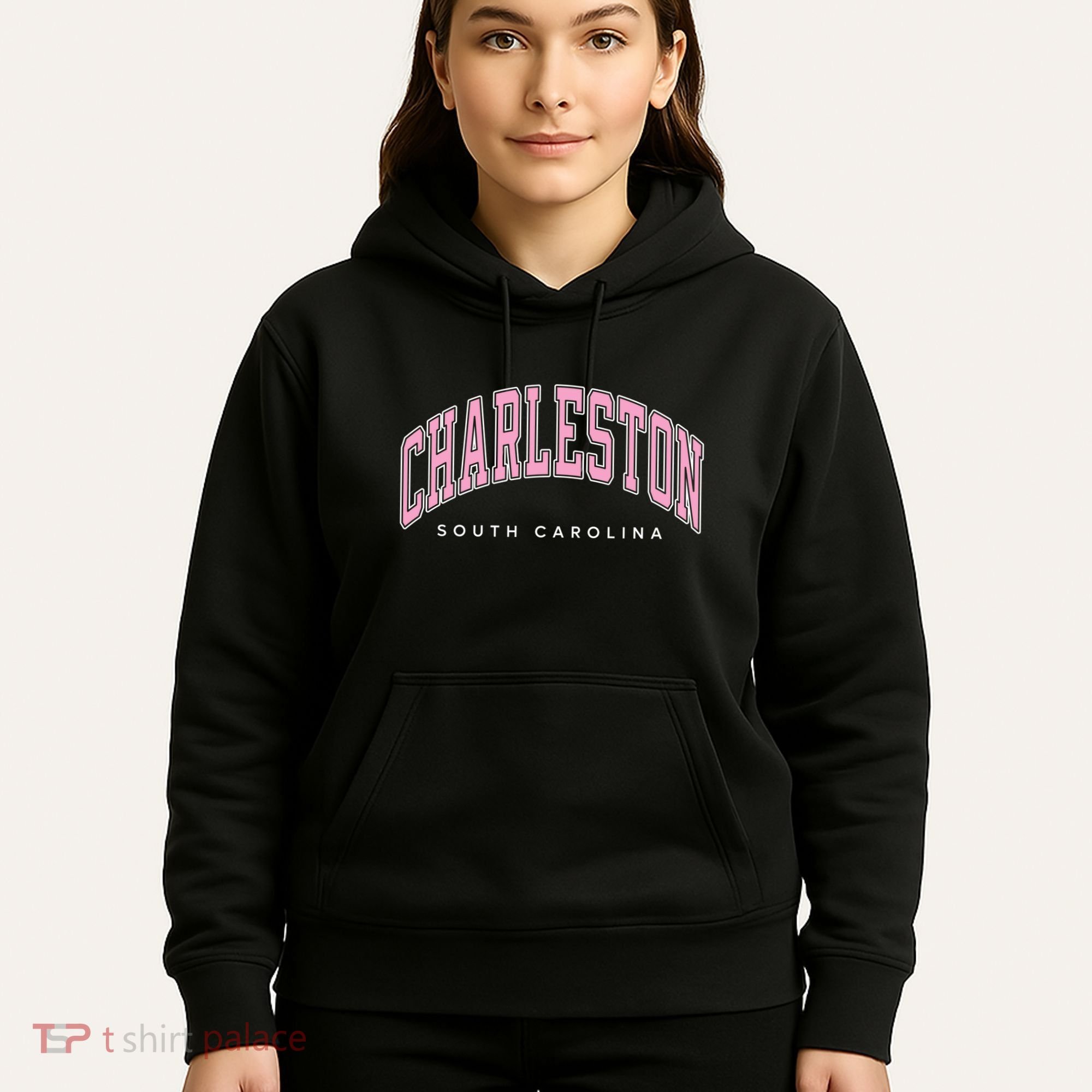 Charleston South Carolina Sc Varsity Style Text Gift Hoodie