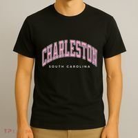 Charleston South Carolina Sc Varsity Style Text Gift T-Shirt thumb 3