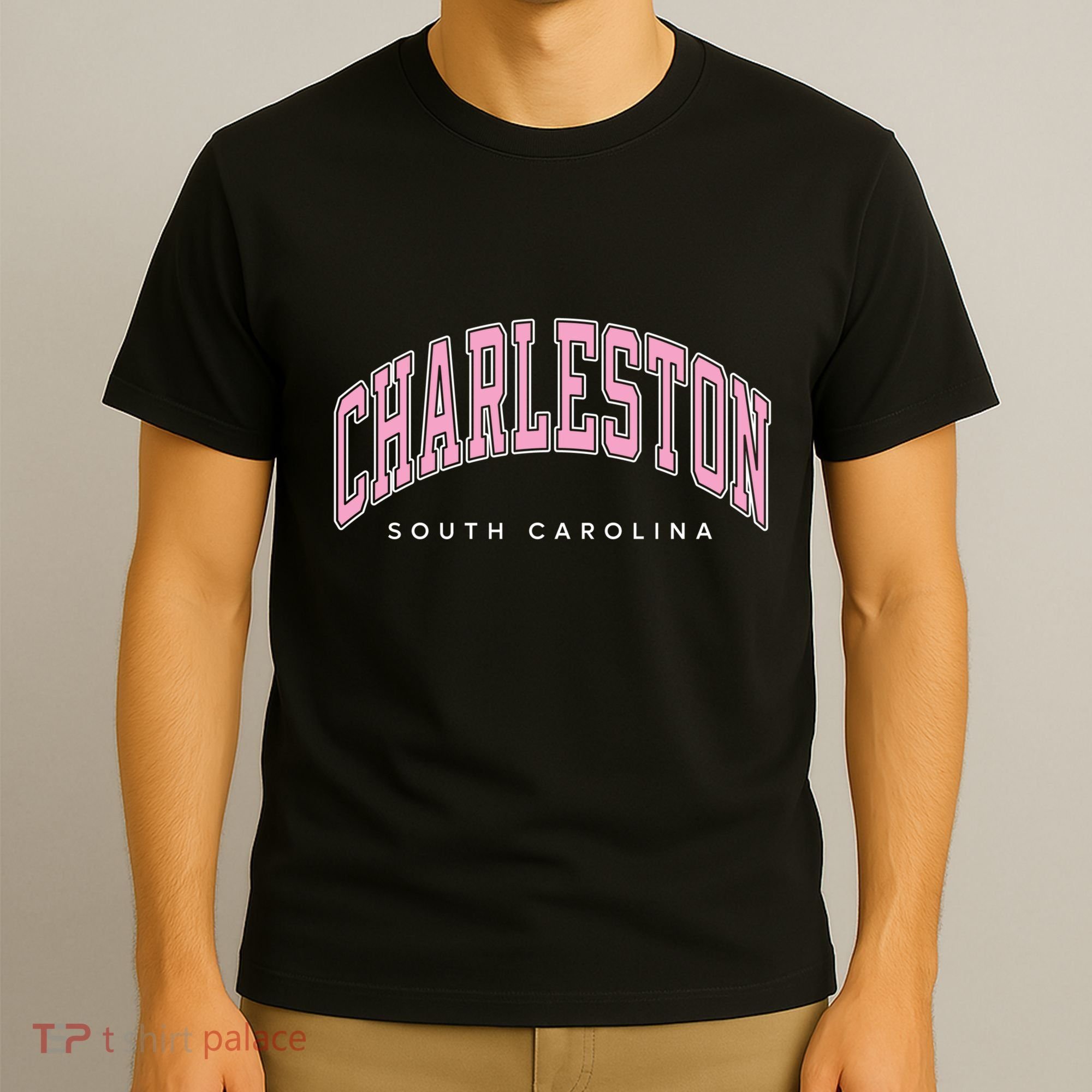 Charleston South Carolina Sc Varsity Style Text Gift T-Shirt