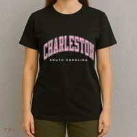 Charleston South Carolina Sc Varsity Style Text Gift T-Shirt thumb 4