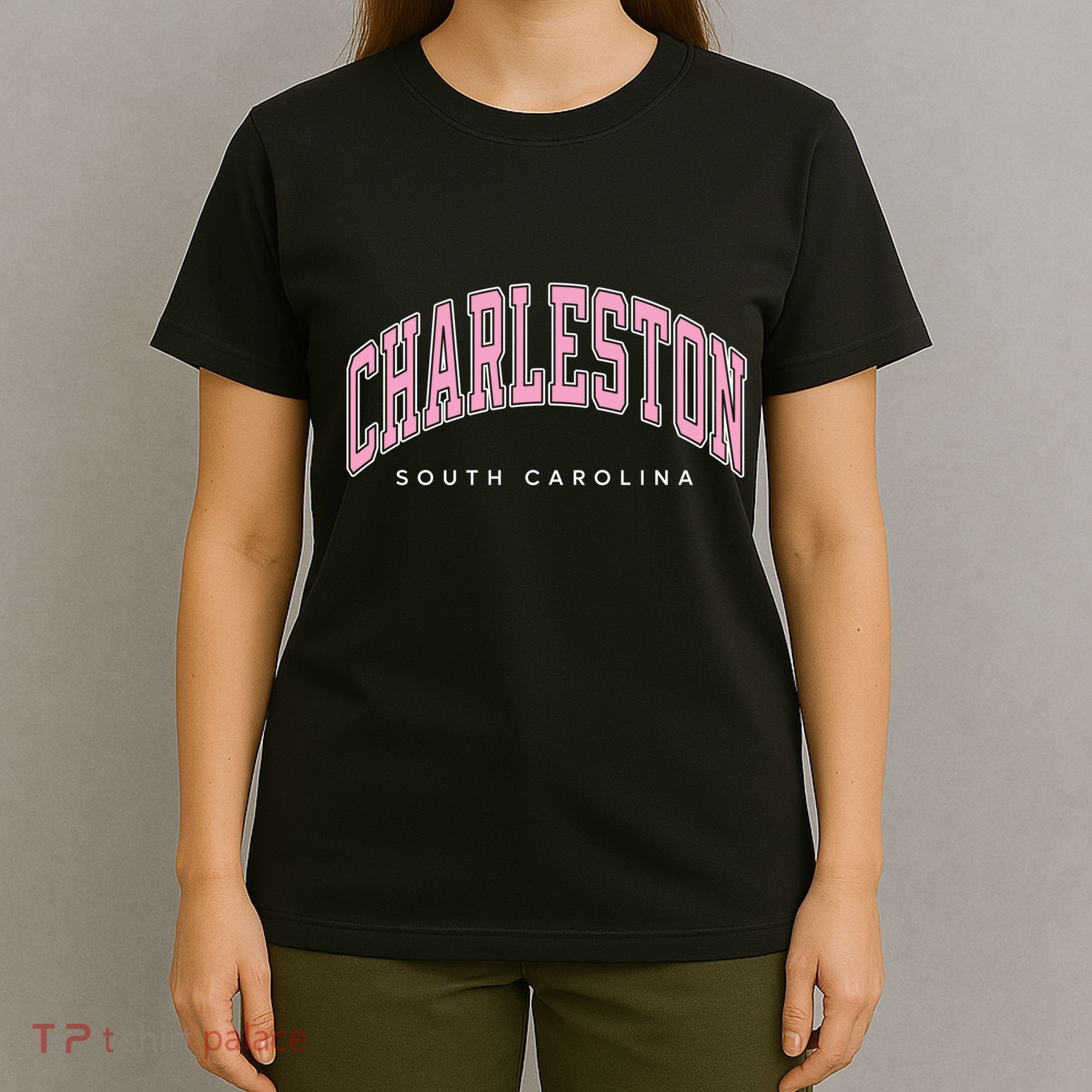Charleston South Carolina Sc Varsity Style Text Gift T-Shirt