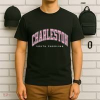 Charleston South Carolina Sc Varsity Style Text Gift T-Shirt thumb 6